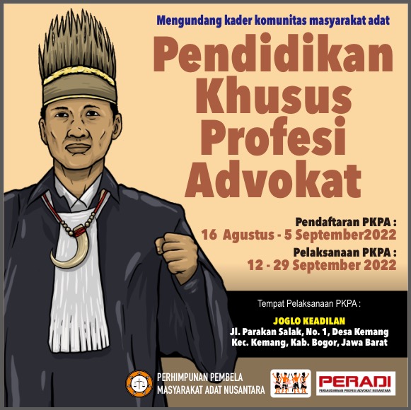 KADER KOMUNITAS MASYARAKAT ADAT MENINGKATKAN KAPASITAS PEMBELAAN HUKUM ...